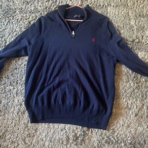 Polo Ralph Lauren Men's Navy Zip-Up Sweater